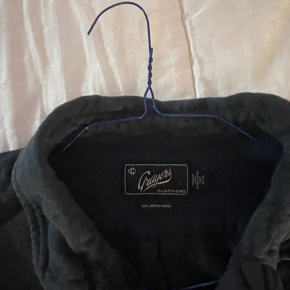 Grayers Dark Blue West Glen Flannel Shirt - Picture 4 of 4